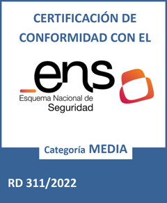 Certificación de conformidad con el ENS - Media